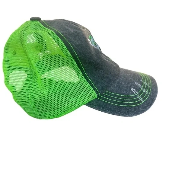 Resting Beach Face Women’s Distressed Embroidered Adjustable Baseball Cap OS - Picture 8 of 12